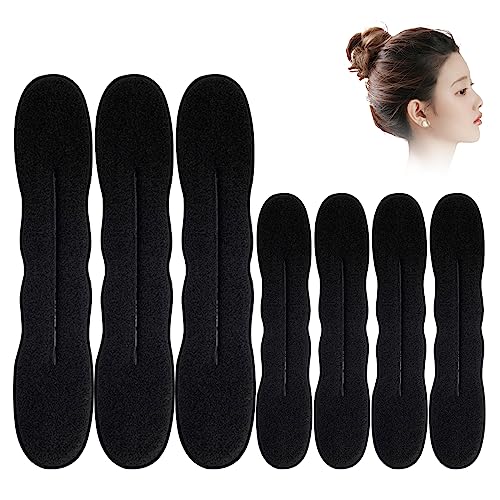 10 PCS Hair Bun Maker for Women Lazy Hair Curler Bun Clips Magic Beauty Hair Hairstyle Foam Sponge Donut Maker Ponytail Bun Maker Twister Hairstyle Styling Tool Accessories